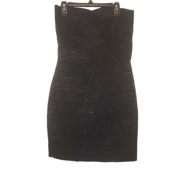 L'atiste By Amy “Bandage” Dress Scallop Edge Sz M, LBD Cutout Back 2 Zip… - Picture 1 of 6